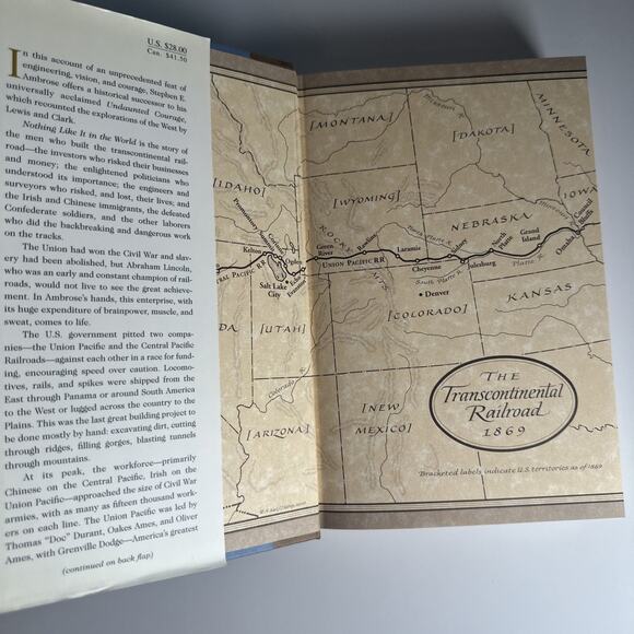 Nothing Like It in the World by Stephen Ambrose Transcontinental Railroad 1st Ed - Picture 7 of 8